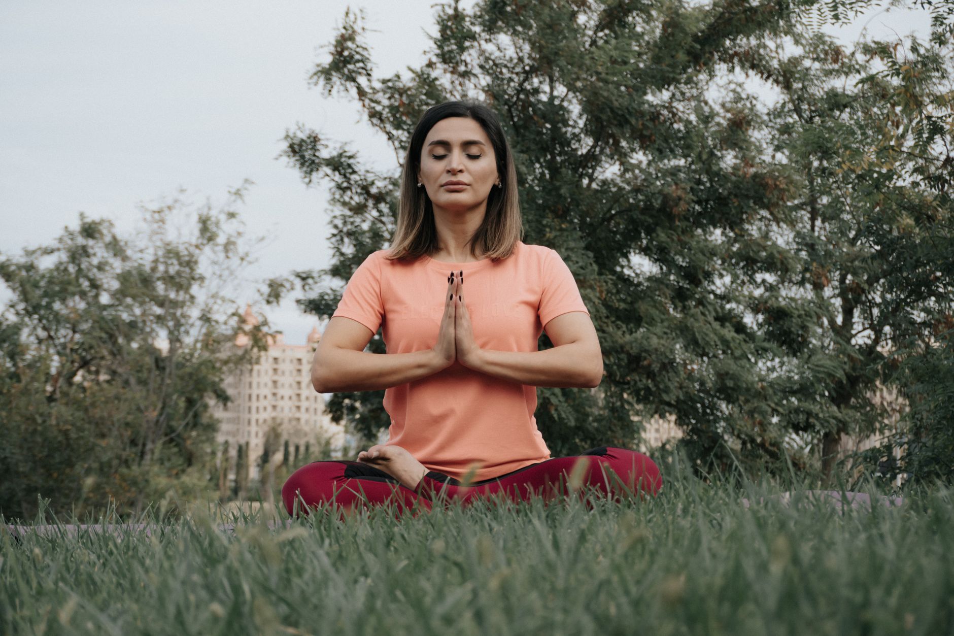 femme yoga respiration